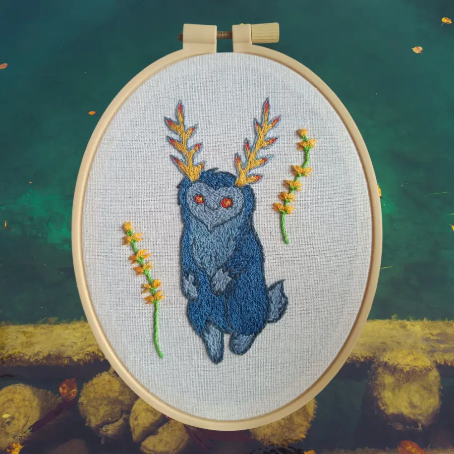  Rumy ou blupee en anglais, personnage de zelda brodé